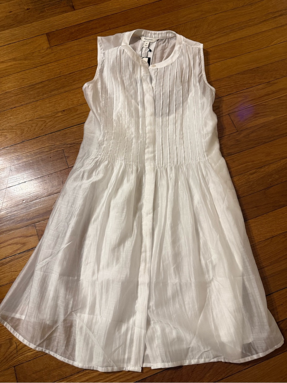 NWT Ethereal White Pleated Dress XS — $120 MSRP